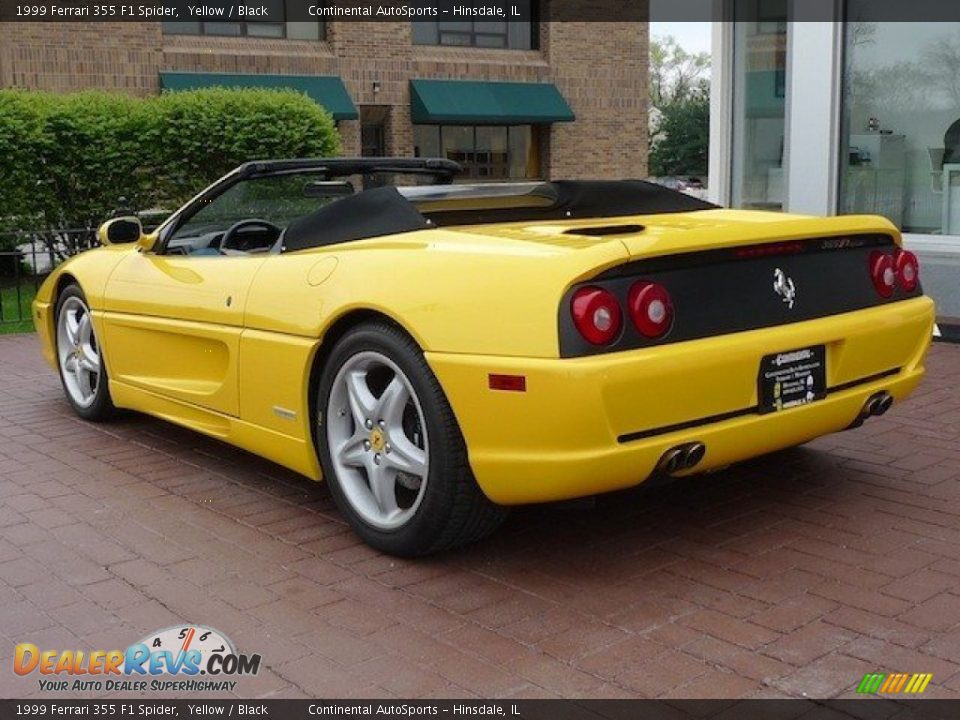 1999 Ferrari 355 F1 Spider Yellow / Black Photo #2