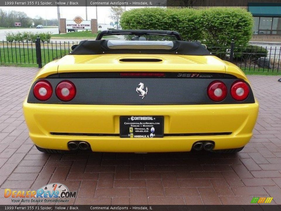 1999 Ferrari 355 F1 Spider Yellow / Black Photo #8