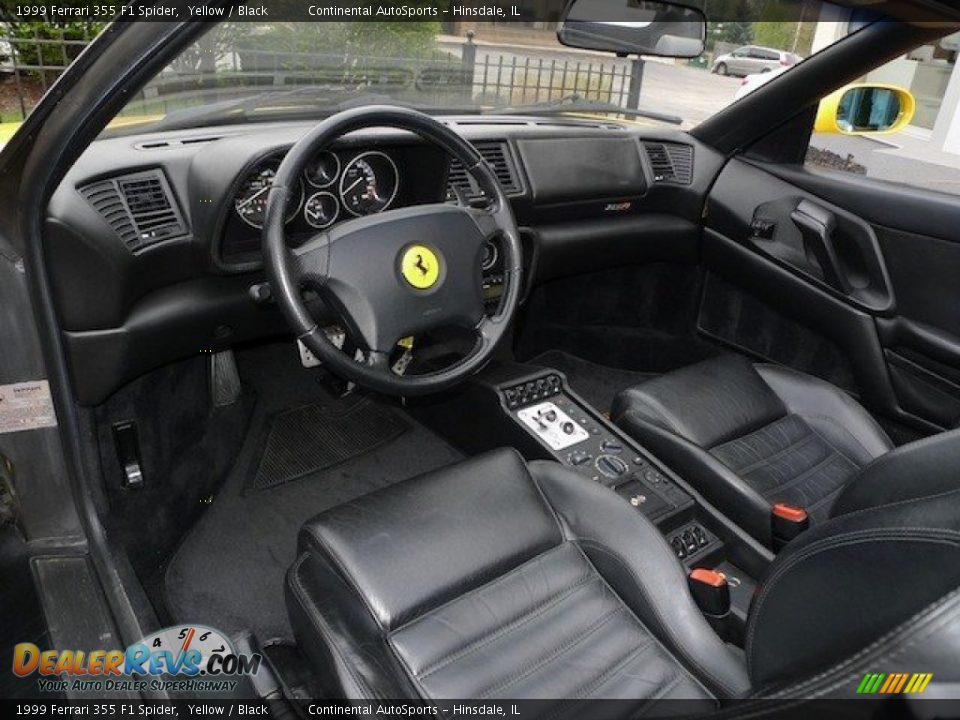 Black Interior - 1999 Ferrari 355 F1 Spider Photo #11