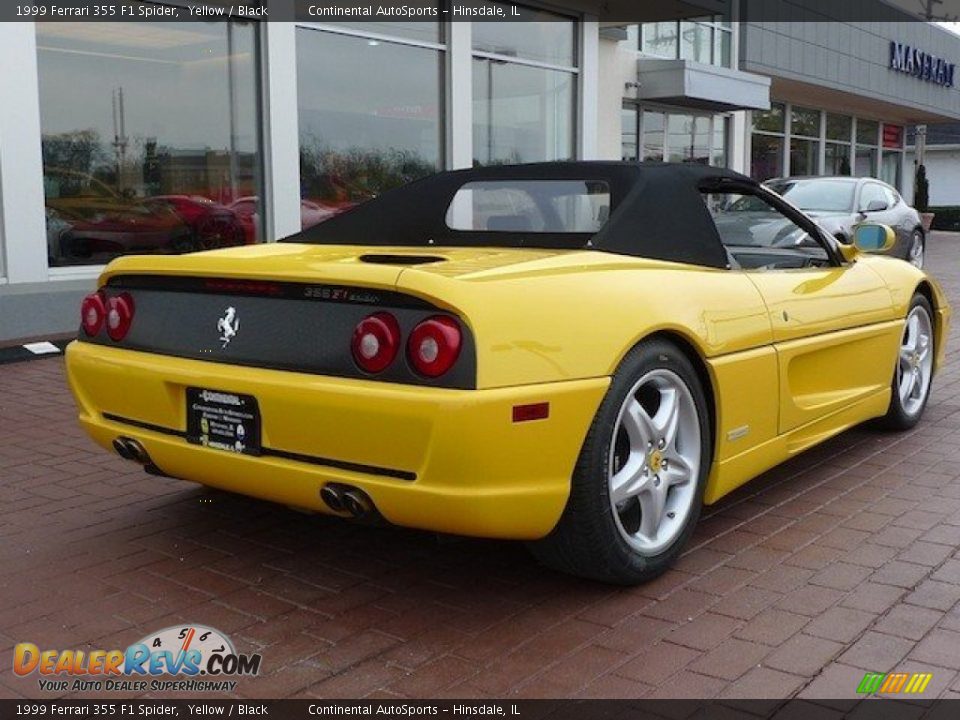 1999 Ferrari 355 F1 Spider Yellow / Black Photo #26
