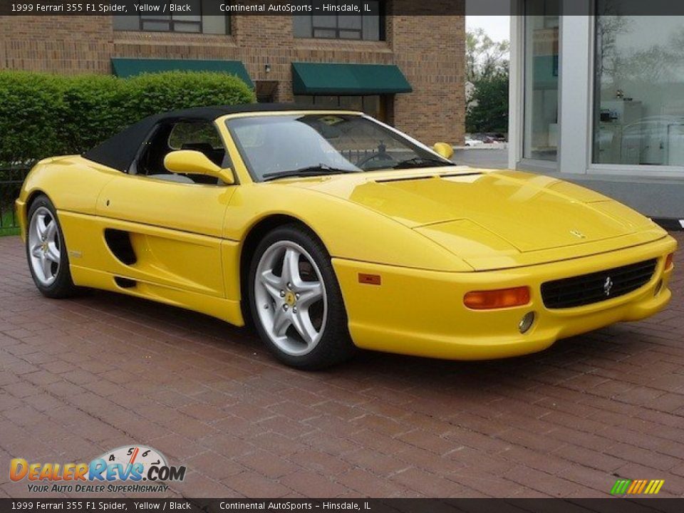 Yellow 1999 Ferrari 355 F1 Spider Photo #28