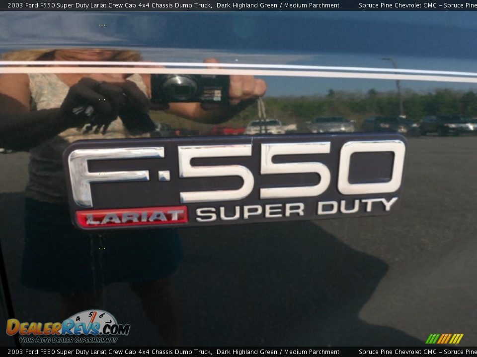 2003 Ford F550 Super Duty Lariat Crew Cab 4x4 Chassis Dump Truck Logo Photo #33