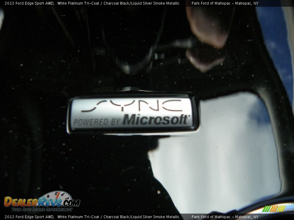 2013 Ford Edge Sport AWD White Platinum Tri-Coat / Charcoal Black/Liquid Silver Smoke Metallic Photo #18