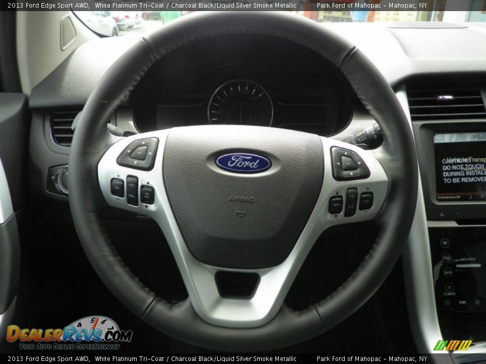 2013 Ford Edge Sport AWD Steering Wheel Photo #20