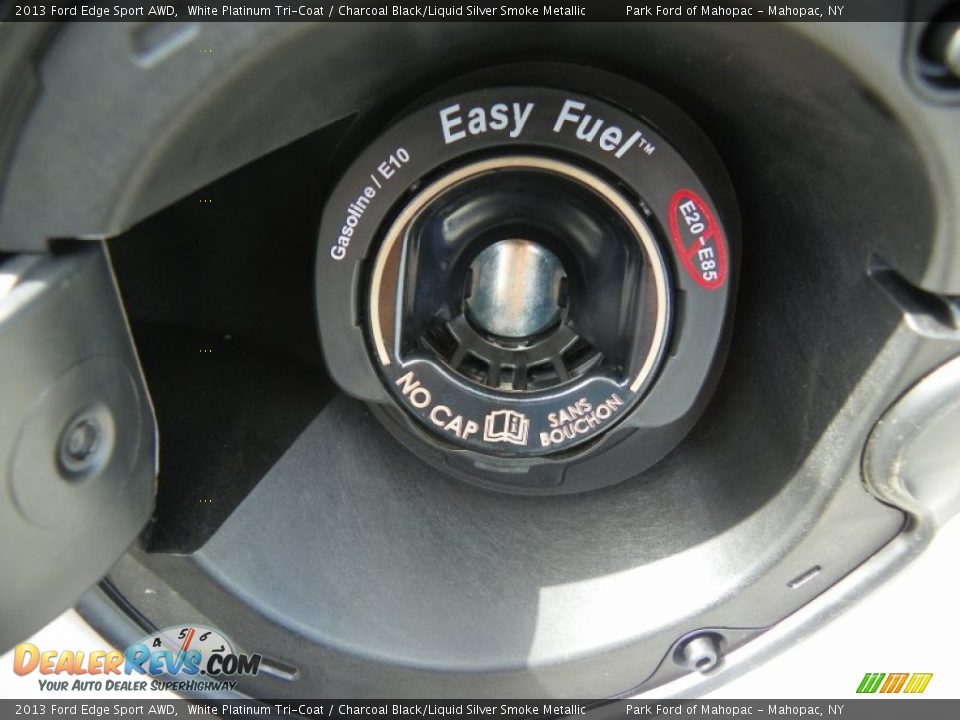 2013 Ford Edge Sport AWD White Platinum Tri-Coat / Charcoal Black/Liquid Silver Smoke Metallic Photo #24
