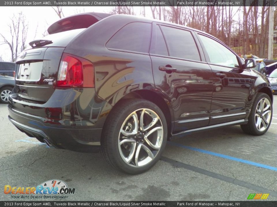 2013 Ford Edge Sport AWD Tuxedo Black Metallic / Charcoal Black/Liquid Silver Smoke Metallic Photo #6