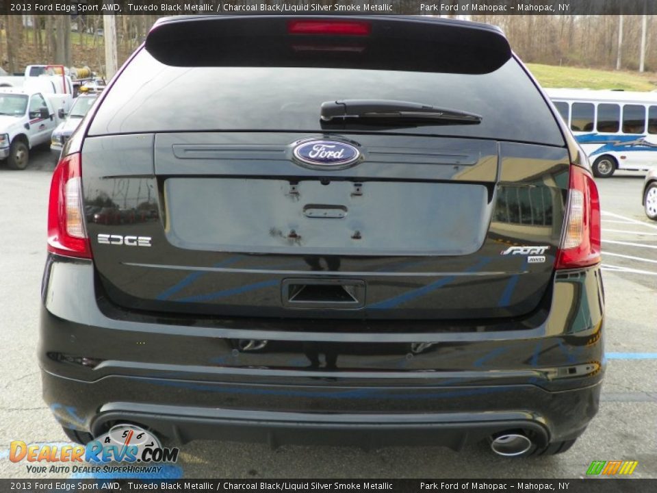 2013 Ford Edge Sport AWD Tuxedo Black Metallic / Charcoal Black/Liquid Silver Smoke Metallic Photo #7