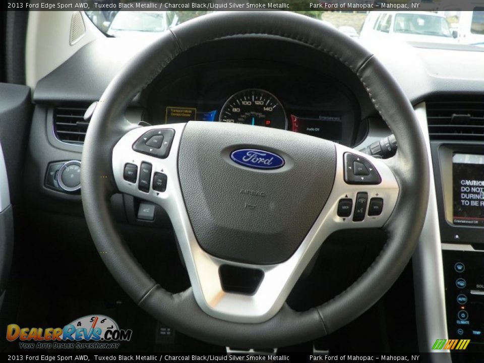 2013 Ford Edge Sport AWD Steering Wheel Photo #19