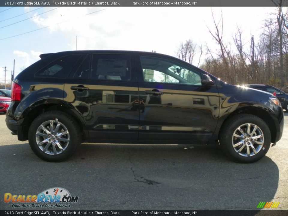2013 Ford Edge SEL AWD Tuxedo Black Metallic / Charcoal Black Photo #5