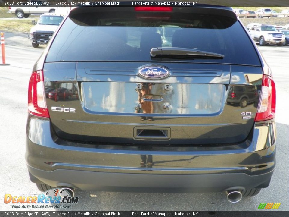 2013 Ford Edge SEL AWD Tuxedo Black Metallic / Charcoal Black Photo #6