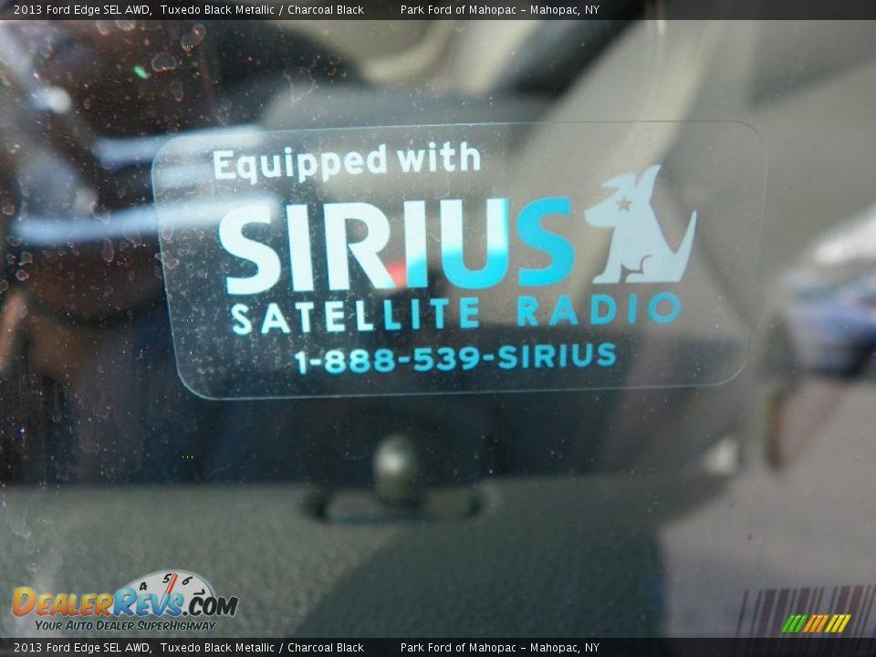 2013 Ford Edge SEL AWD Tuxedo Black Metallic / Charcoal Black Photo #11