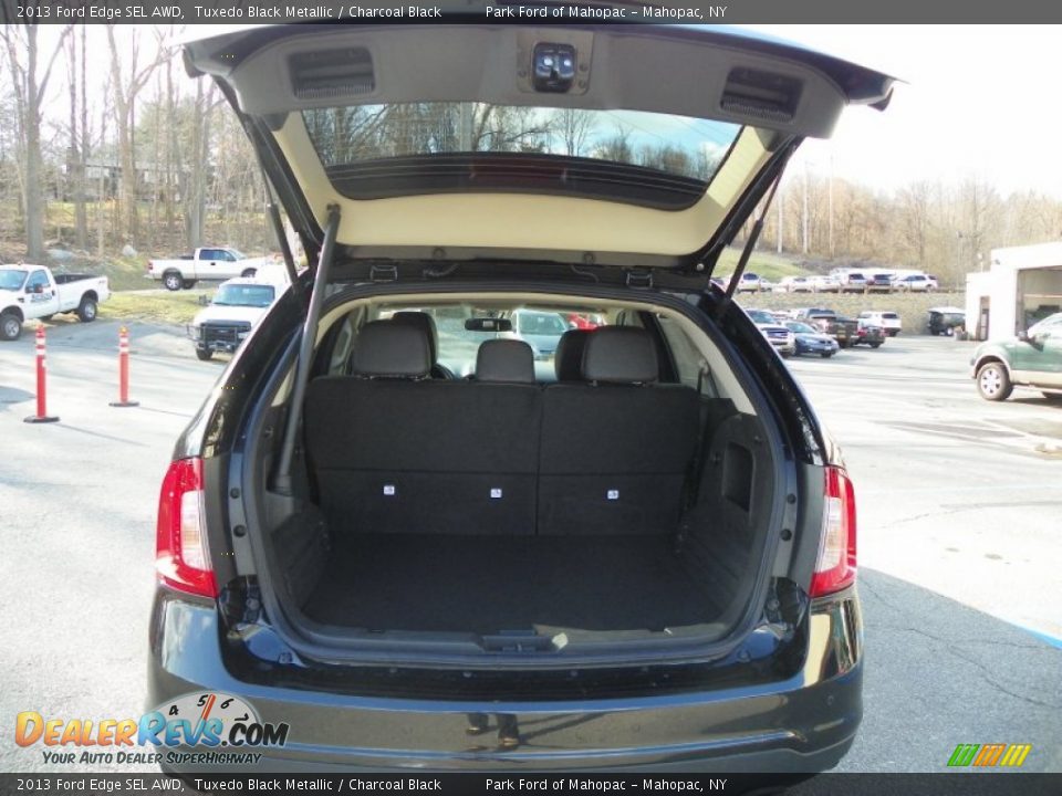 2013 Ford Edge SEL AWD Tuxedo Black Metallic / Charcoal Black Photo #13