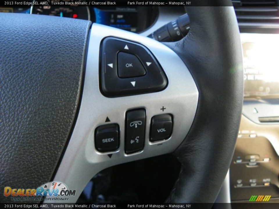 2013 Ford Edge SEL AWD Tuxedo Black Metallic / Charcoal Black Photo #18