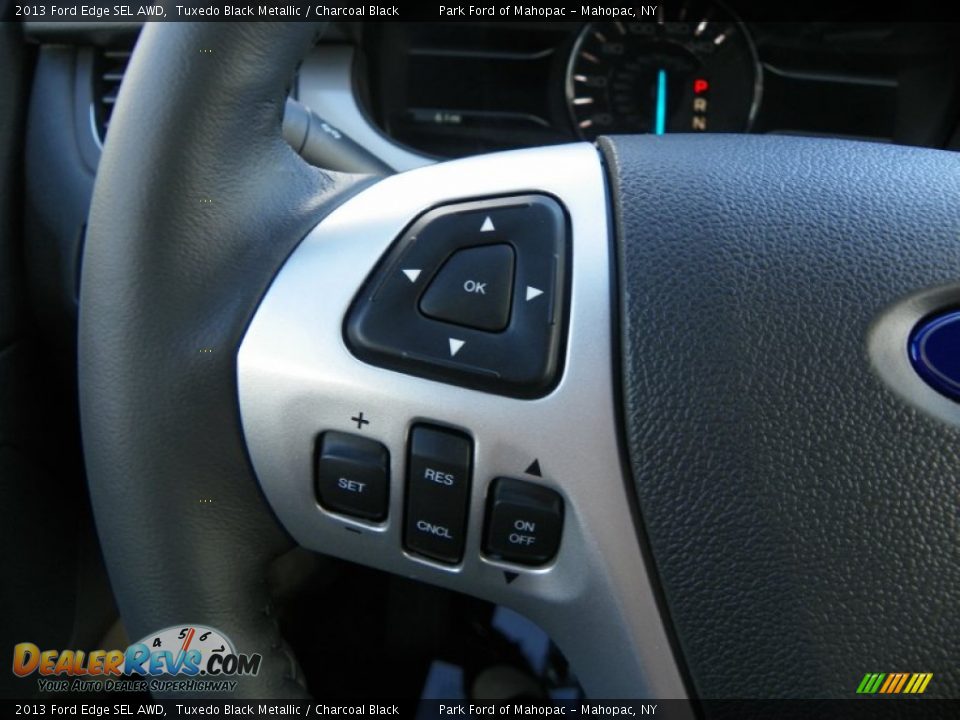 2013 Ford Edge SEL AWD Tuxedo Black Metallic / Charcoal Black Photo #19