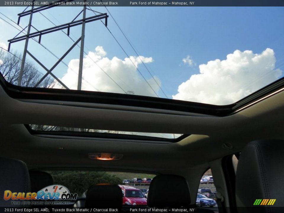 2013 Ford Edge SEL AWD Tuxedo Black Metallic / Charcoal Black Photo #21