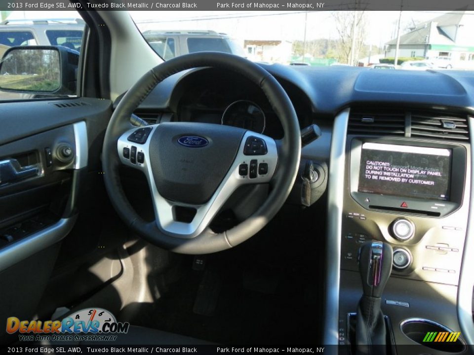 2013 Ford Edge SEL AWD Tuxedo Black Metallic / Charcoal Black Photo #22