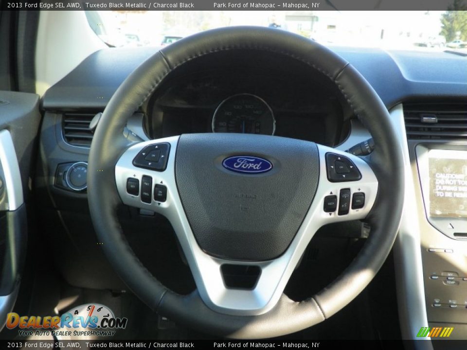 2013 Ford Edge SEL AWD Steering Wheel Photo #23