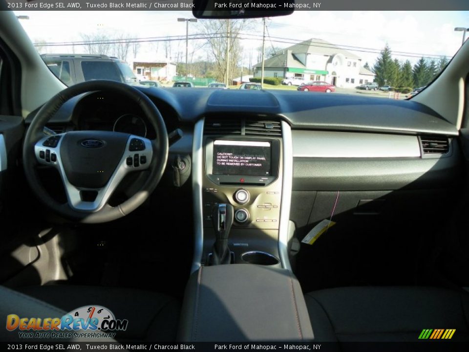 2013 Ford Edge SEL AWD Tuxedo Black Metallic / Charcoal Black Photo #24