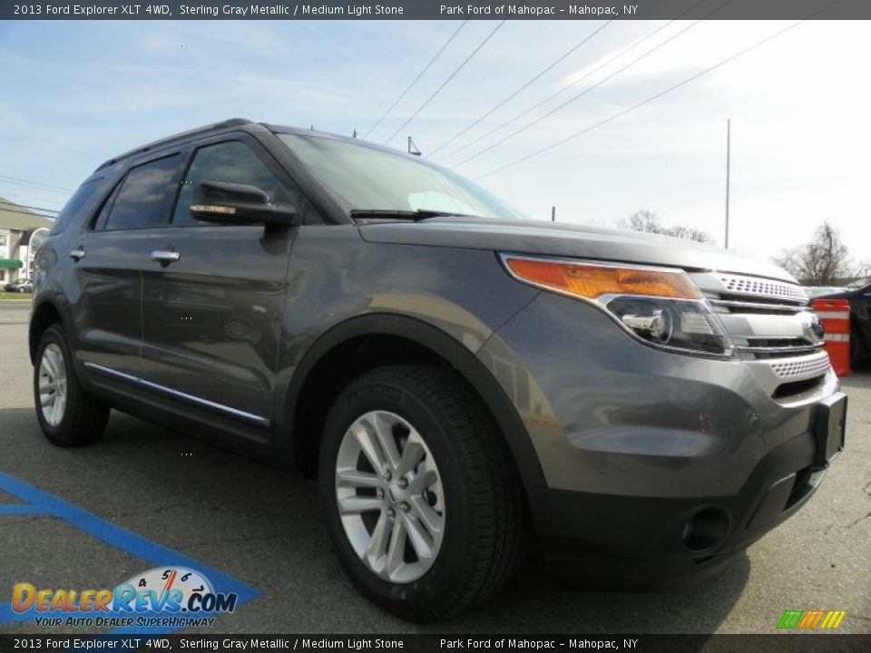 2013 Ford Explorer XLT 4WD Sterling Gray Metallic / Medium Light Stone Photo #4