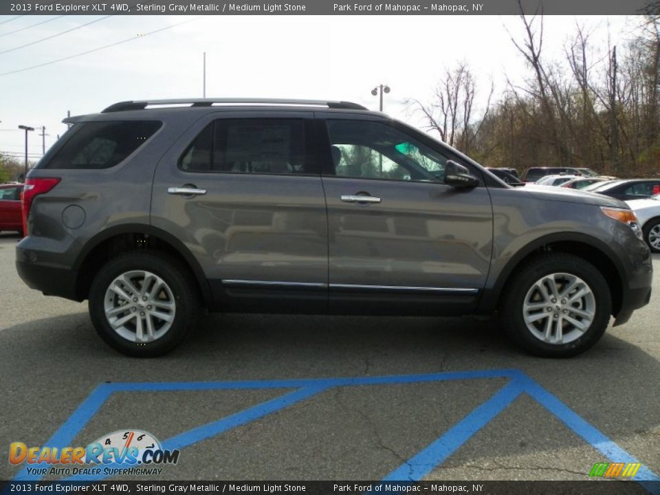 2013 Ford Explorer XLT 4WD Sterling Gray Metallic / Medium Light Stone Photo #5