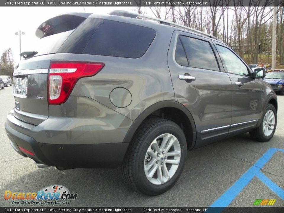 2013 Ford Explorer XLT 4WD Sterling Gray Metallic / Medium Light Stone Photo #6