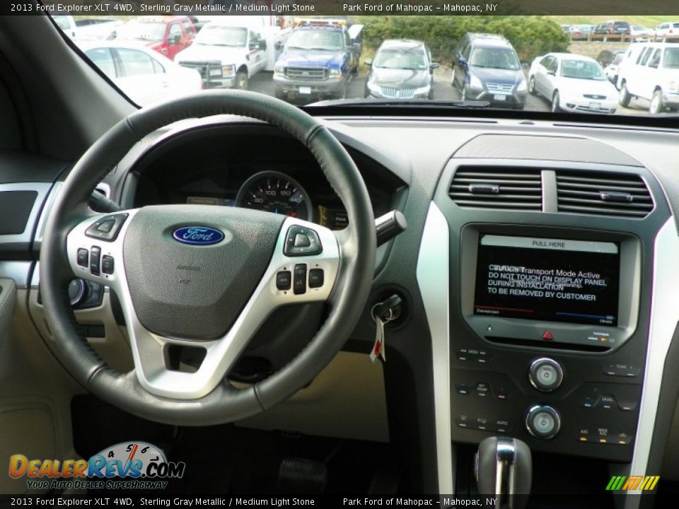 2013 Ford Explorer XLT 4WD Sterling Gray Metallic / Medium Light Stone Photo #20