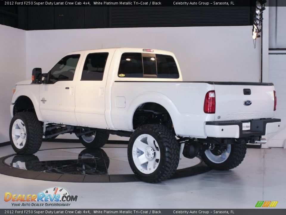White Platinum Metallic Tri-Coat 2012 Ford F250 Super Duty Lariat Crew Cab 4x4 Photo #8