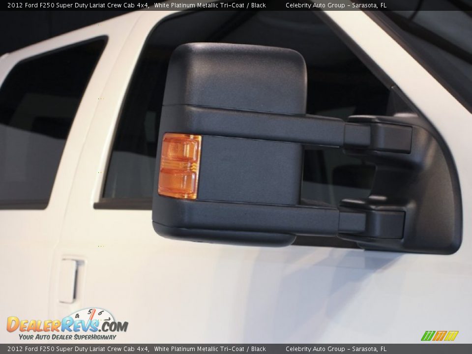 2012 Ford F250 Super Duty Lariat Crew Cab 4x4 White Platinum Metallic Tri-Coat / Black Photo #17