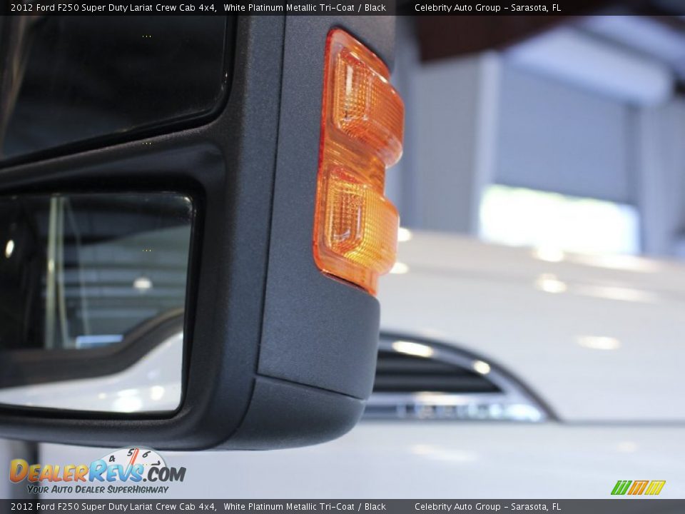 2012 Ford F250 Super Duty Lariat Crew Cab 4x4 White Platinum Metallic Tri-Coat / Black Photo #20