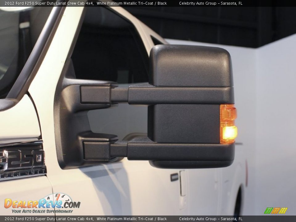 2012 Ford F250 Super Duty Lariat Crew Cab 4x4 White Platinum Metallic Tri-Coat / Black Photo #22