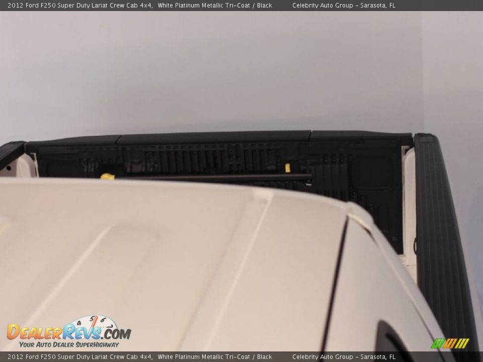 2012 Ford F250 Super Duty Lariat Crew Cab 4x4 White Platinum Metallic Tri-Coat / Black Photo #24