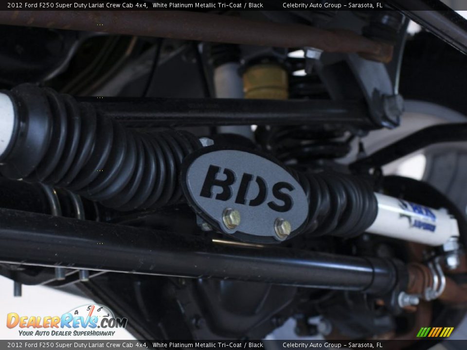 2012 Ford F250 Super Duty Lariat Crew Cab 4x4 White Platinum Metallic Tri-Coat / Black Photo #30