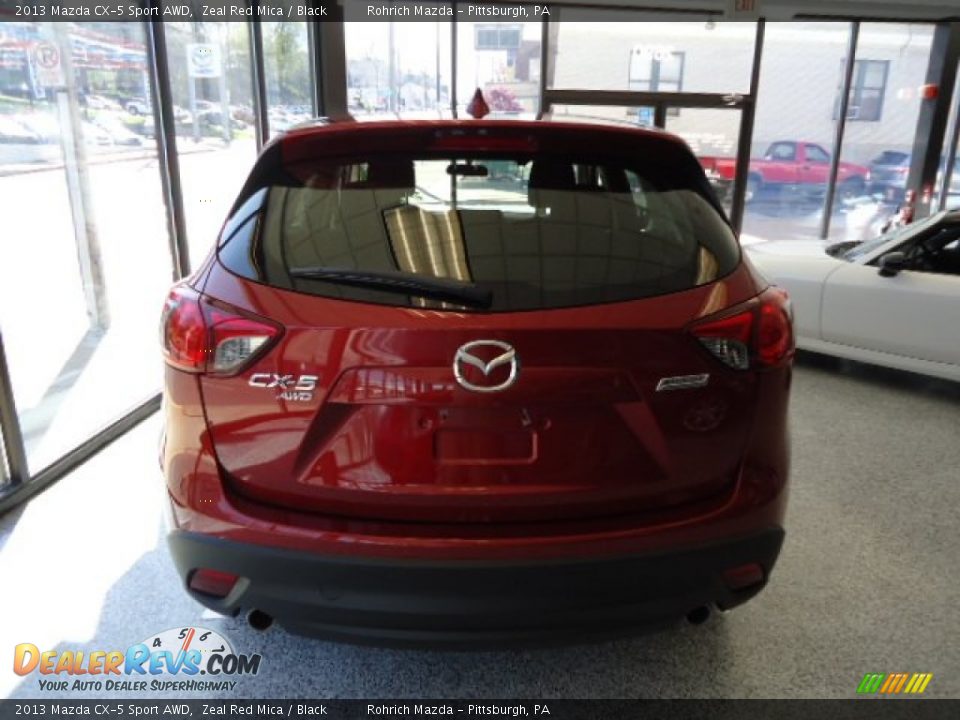2013 Mazda CX-5 Sport AWD Zeal Red Mica / Black Photo #6