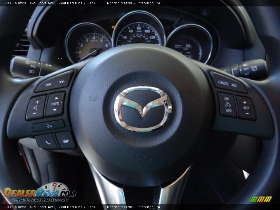2013 Mazda CX-5 Sport AWD Zeal Red Mica / Black Photo #16