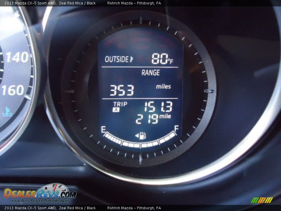 2013 Mazda CX-5 Sport AWD Zeal Red Mica / Black Photo #18