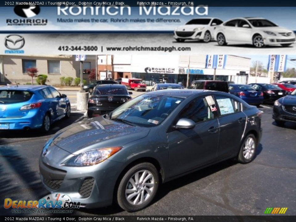 2012 Mazda MAZDA3 i Touring 4 Door Dolphin Gray Mica / Black Photo #1