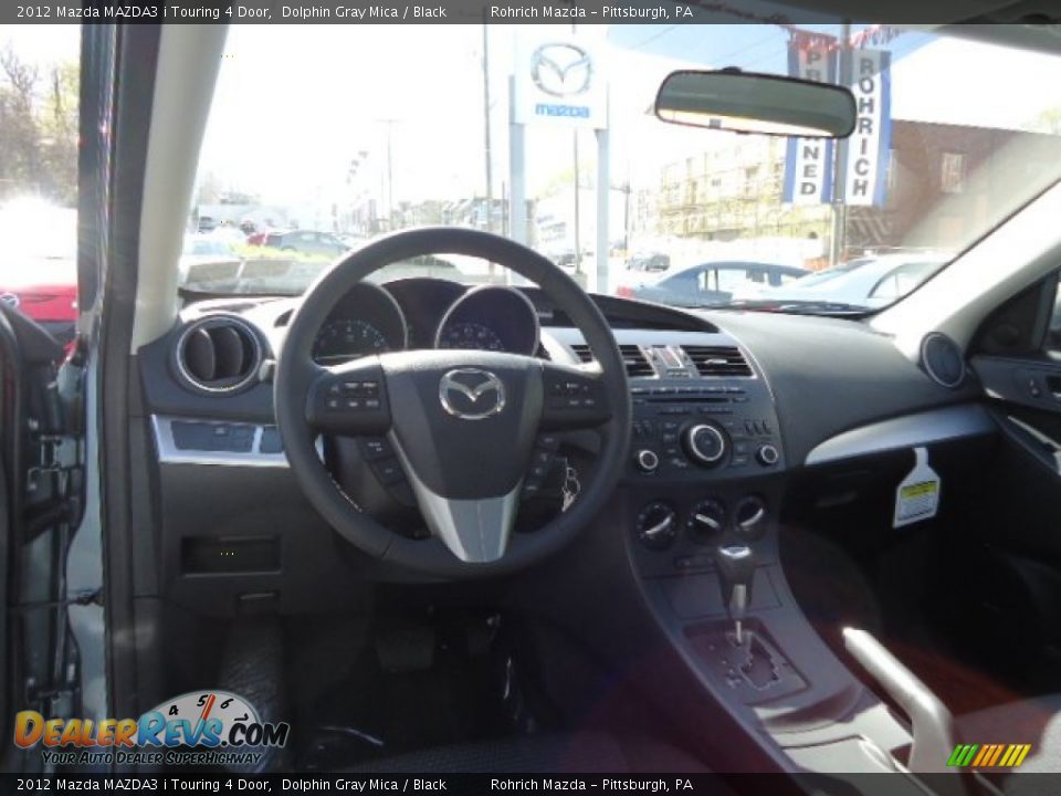2012 Mazda MAZDA3 i Touring 4 Door Dolphin Gray Mica / Black Photo #12