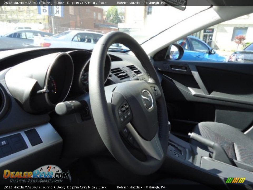 2012 Mazda MAZDA3 i Touring 4 Door Dolphin Gray Mica / Black Photo #15