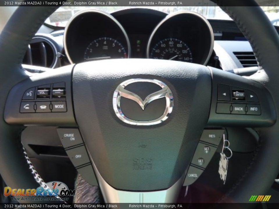 2012 Mazda MAZDA3 i Touring 4 Door Dolphin Gray Mica / Black Photo #18