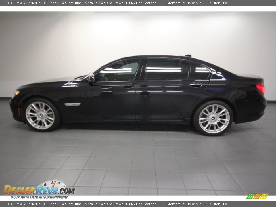 Azurite Black Metallic 2010 BMW 7 Series 750Li Sedan Photo #2