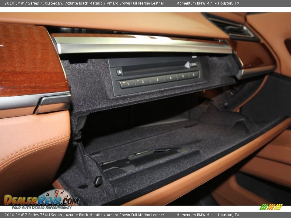 2010 BMW 7 Series 750Li Sedan Azurite Black Metallic / Amaro Brown Full Merino Leather Photo #17