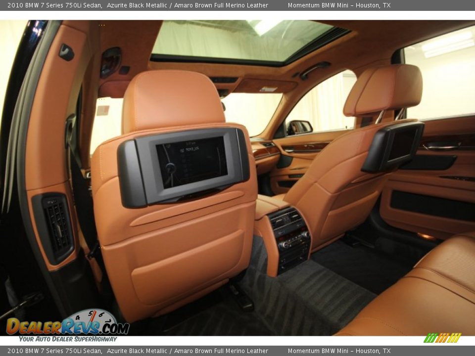 Amaro Brown Full Merino Leather Interior - 2010 BMW 7 Series 750Li Sedan Photo #30