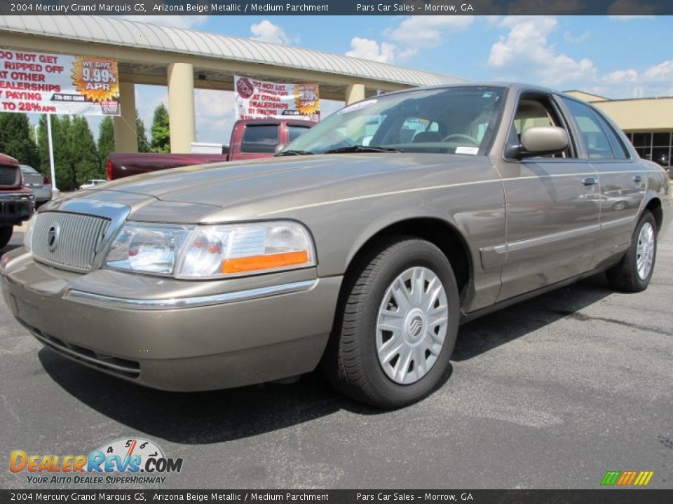 2004 Mercury Grand Marquis GS Arizona Beige Metallic / Medium Parchment Photo #1