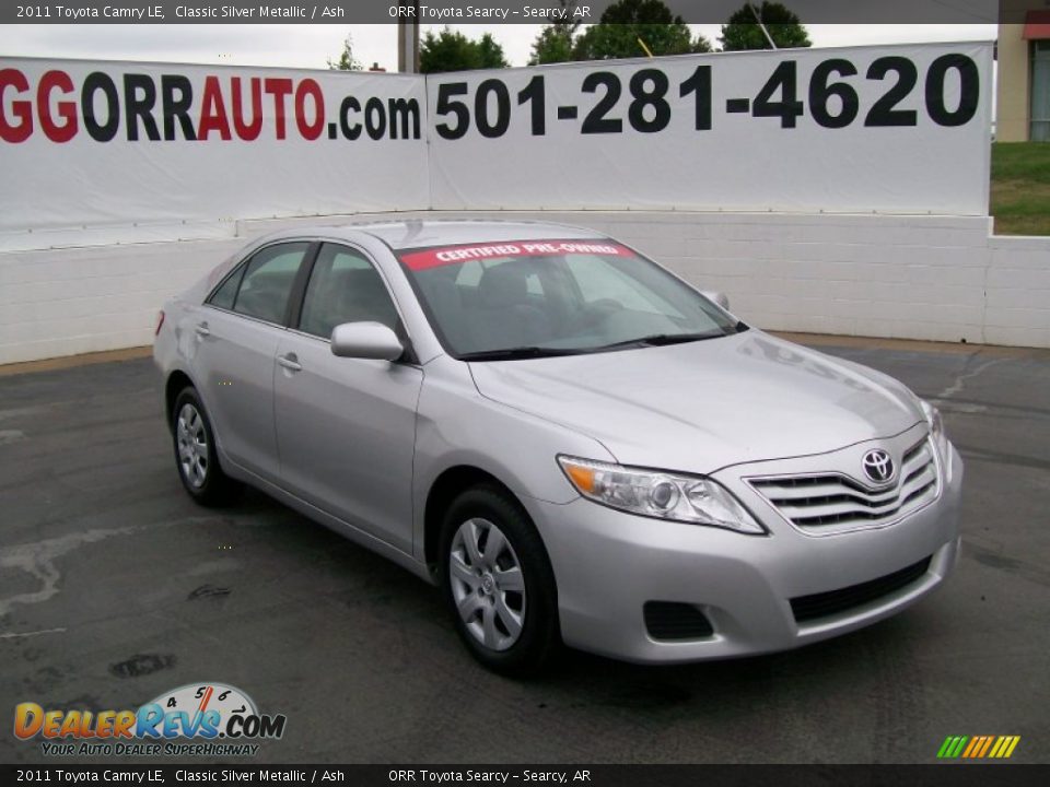 2011 Toyota Camry LE Classic Silver Metallic / Ash Photo #1