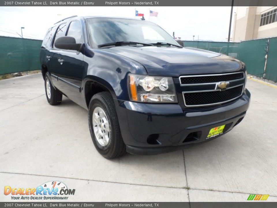 2007 Chevrolet Tahoe LS Dark Blue Metallic / Ebony Photo #1
