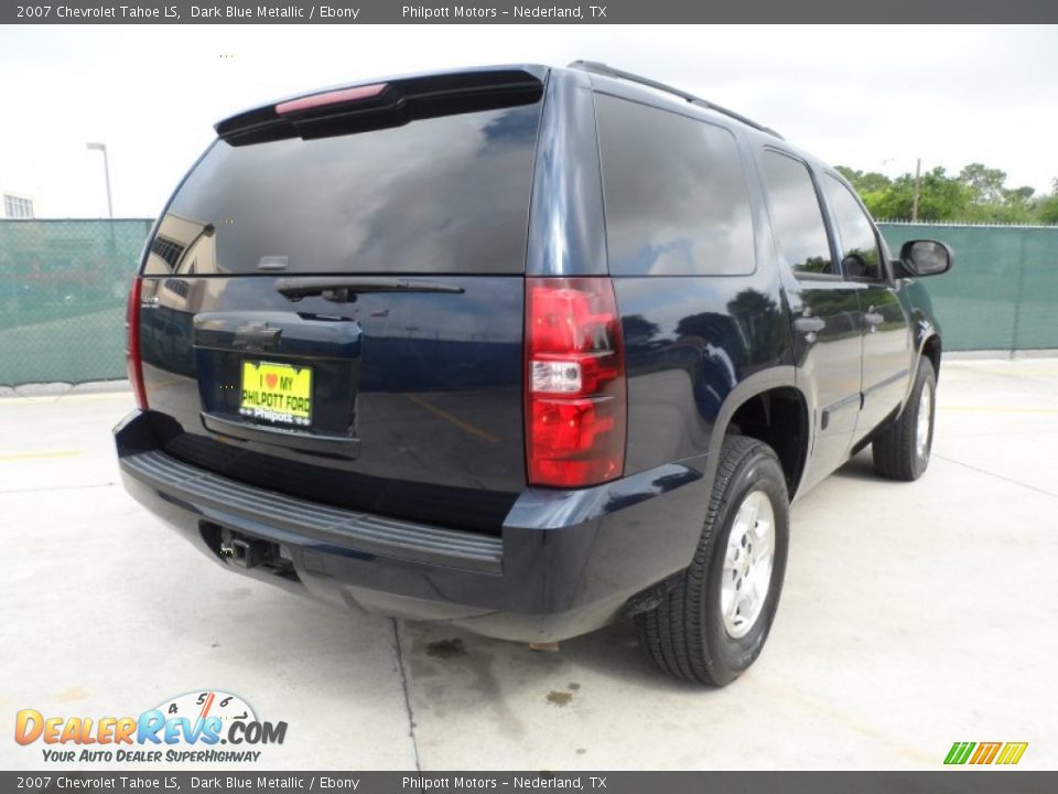 2007 Chevrolet Tahoe LS Dark Blue Metallic / Ebony Photo #3