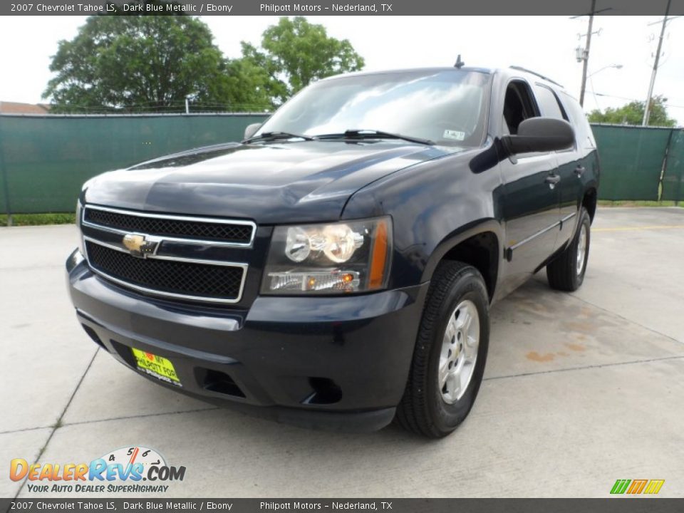 2007 Chevrolet Tahoe LS Dark Blue Metallic / Ebony Photo #7