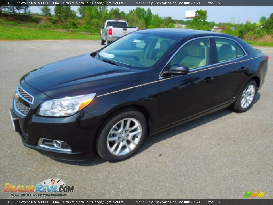 2013 Chevrolet Malibu ECO Black Granite Metallic / Cocoa/Light Neutral Photo #1