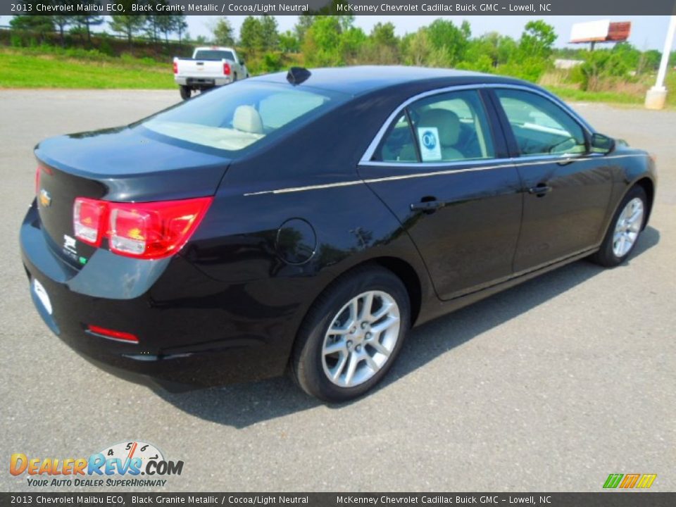 2013 Chevrolet Malibu ECO Black Granite Metallic / Cocoa/Light Neutral Photo #6