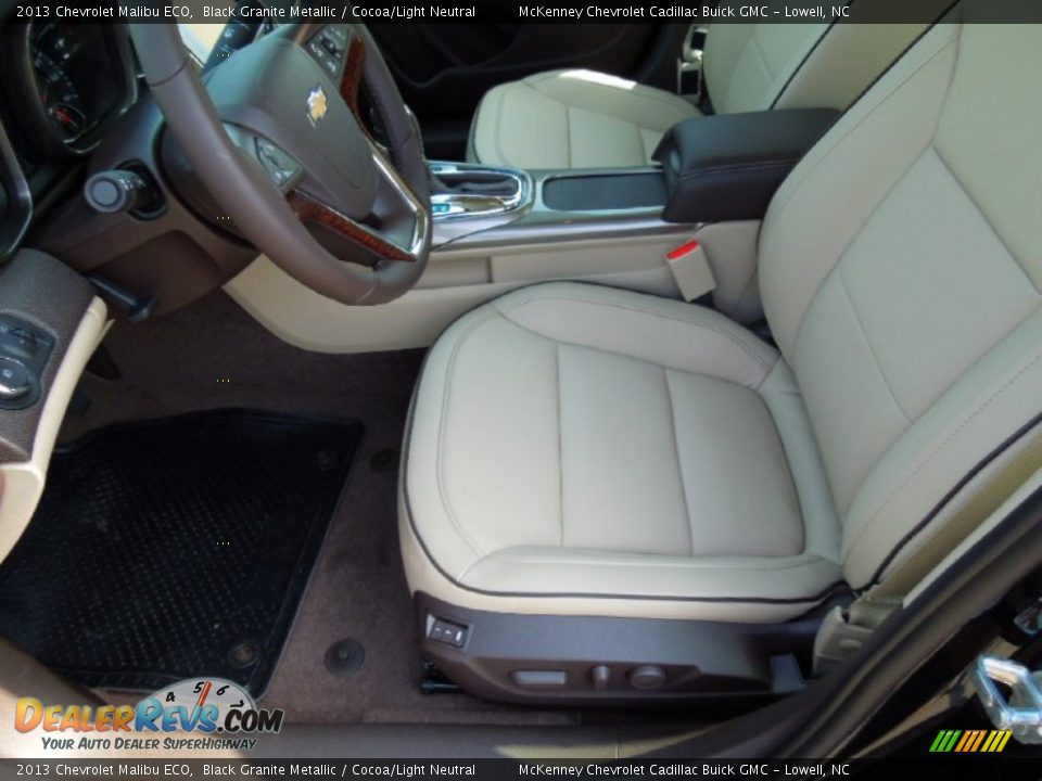 2013 Chevrolet Malibu ECO Black Granite Metallic / Cocoa/Light Neutral Photo #8